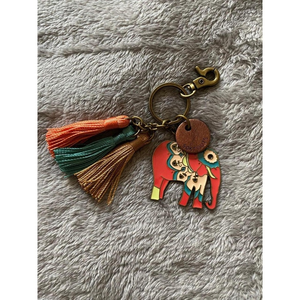 Vintage Sakroots Purse Fab Bag Key Charm Accessory s1